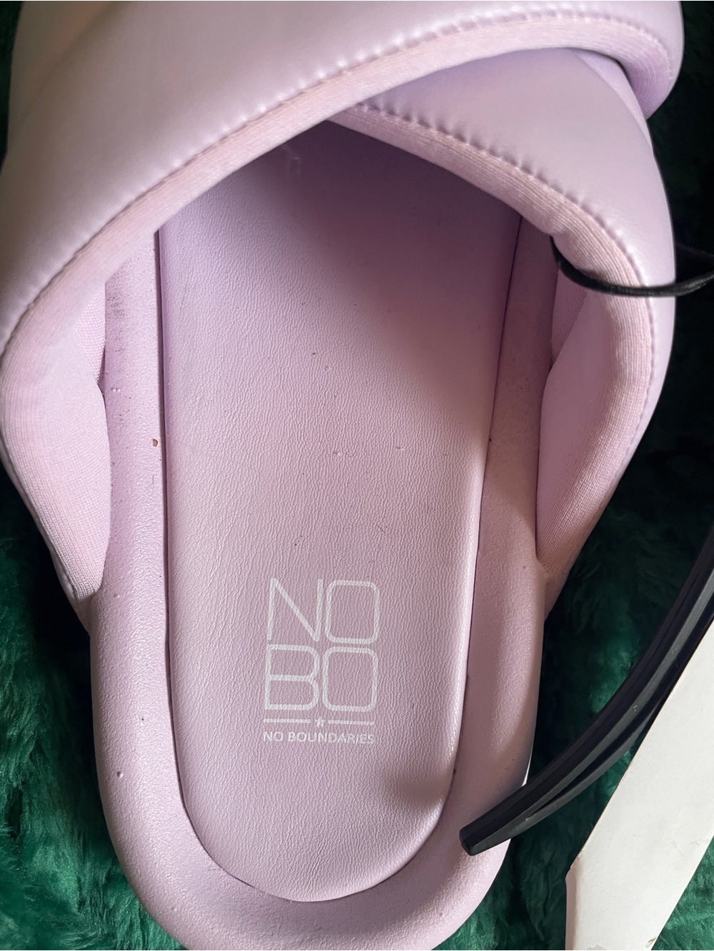 NO BOUNDARIES Lilac Padded Slide Sandals - Women's size 10 NWT - Picture 8 of 8